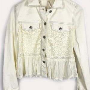 Free People Lace-Detail Jacket